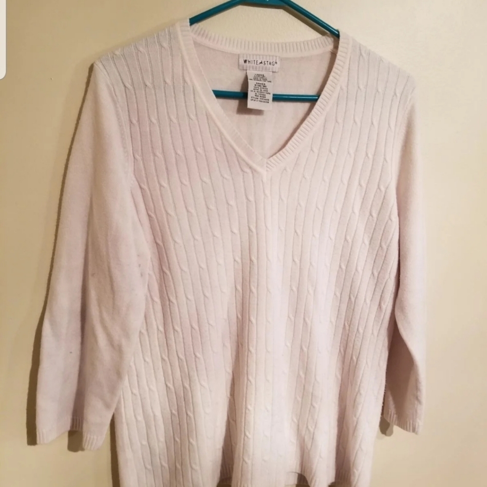 Large cream sweater